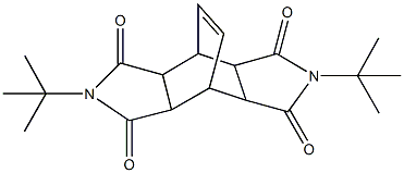 4,10-ditert-butyl-4,10-diazatetracyclo[5.5.2.0~2,6~.0~8,12~]tetradec-13-ene-3,5,9,11-tetrone 结构式