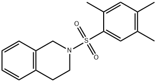 2-[(2,4,5-trimethylphenyl)sulfonyl]-1,2,3,4-tetrahydroisoquinoline 结构式