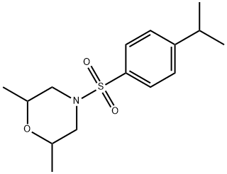 4-[(4-isopropylphenyl)sulfonyl]-2,6-dimethylmorpholine 结构式