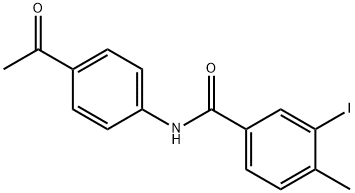 N-(4-acetylphenyl)-3-iodo-4-methylbenzamide 结构式