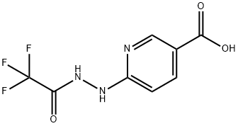 6-[2-(trifluoroacetyl)hydrazino]nicotinic acid 结构式