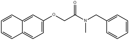 N-benzyl-N-methyl-2-(2-naphthyloxy)acetamide 结构式