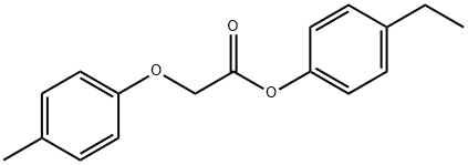 4-ethylphenyl (4-methylphenoxy)acetate 结构式