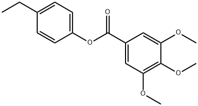 4-ethylphenyl 3,4,5-trimethoxybenzoate 结构式