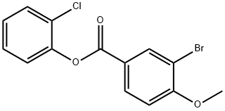2-chlorophenyl 3-bromo-4-methoxybenzoate 结构式