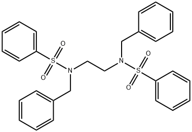 N-benzyl-N-{2-[benzyl(phenylsulfonyl)amino]ethyl}benzenesulfonamide 结构式