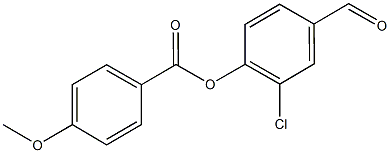 2-chloro-4-formylphenyl 4-methoxybenzoate 结构式