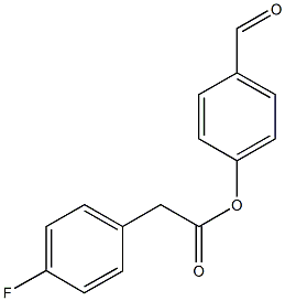 4-formylphenyl (4-fluorophenyl)acetate 结构式
