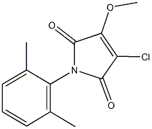 3-chloro-1-(2,6-dimethylphenyl)-4-methoxy-1H-pyrrole-2,5-dione 结构式