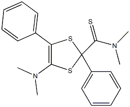 4-(dimethylamino)-N,N-dimethyl-2,5-diphenyl-1,3-dithiole-2-carbothioamide 结构式
