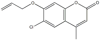 7-(allyloxy)-6-chloro-4-methyl-2H-chromen-2-one 结构式