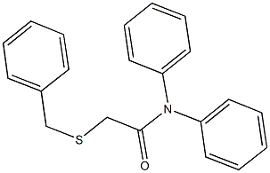2-(benzylsulfanyl)-N,N-diphenylacetamide 结构式