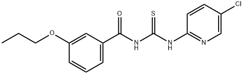 N-(5-chloro-2-pyridinyl)-N'-(3-propoxybenzoyl)thiourea 结构式