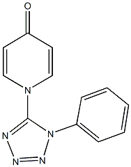 1-(1-phenyl-1H-tetraazol-5-yl)-4(1H)-pyridinone 结构式