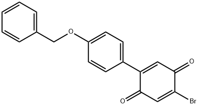 2-[4-(benzyloxy)phenyl]-5-bromobenzo-1,4-quinone 结构式