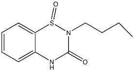 2-butyl-2H-1,2,4-benzothiadiazin-3(4H)-one 1-oxide 结构式