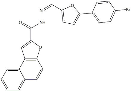 N'-{[5-(4-bromophenyl)-2-furyl]methylene}naphtho[2,1-b]furan-2-carbohydrazide 结构式