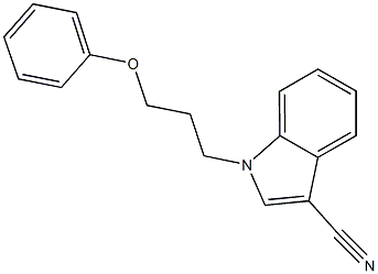 1-(3-phenoxypropyl)-1H-indole-3-carbonitrile 结构式