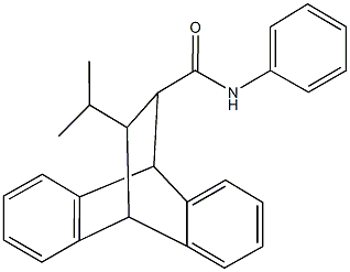 16-isopropyl-N-phenyltetracyclo[6.6.2.0~2,7~.0~9,14~]hexadeca-2,4,6,9,11,13-hexaene-15-carboxamide 结构式