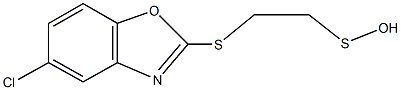 2-[(5-chloro-1,3-benzoxazol-2-yl)sulfanyl]ethanesulfenic acid 结构式