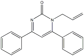 1-allyl-4,6-diphenyl-2(1H)-pyrimidinone 结构式