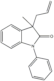 3-allyl-3-methyl-1-phenyl-1,3-dihydro-2H-indol-2-one 结构式