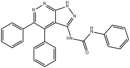 N-(4,5-diphenyl-1H-pyrazolo[3,4-c]pyridazin-3-yl)-N'-phenylurea 结构式