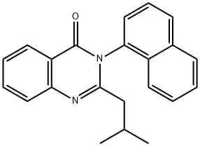 2-isobutyl-3-(1-naphthyl)quinazolin-4(3H)-one 结构式