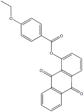 9,10-dioxo-9,10-dihydro-1-anthracenyl 4-ethoxybenzoate 结构式