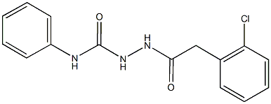 2-[(2-chlorophenyl)acetyl]-N-phenylhydrazinecarboxamide 结构式