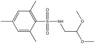 N-(2,2-二甲氧基乙基)-2,4,6-三甲基苯磺酰胺 结构式