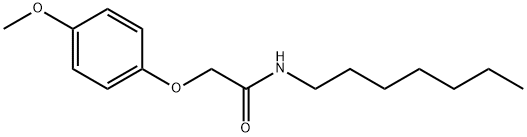 N-heptyl-2-(4-methoxyphenoxy)acetamide 结构式