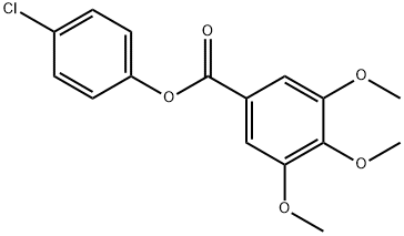 4-chlorophenyl 3,4,5-trimethoxybenzoate 结构式