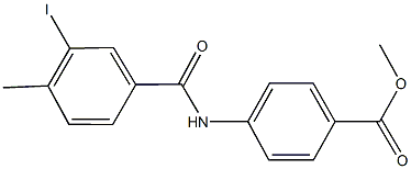 methyl 4-[(3-iodo-4-methylbenzoyl)amino]benzoate 结构式
