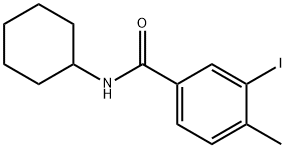 N-cyclohexyl-3-iodo-4-methylbenzamide 结构式