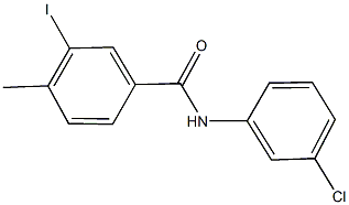 N-(3-chlorophenyl)-3-iodo-4-methylbenzamide 结构式