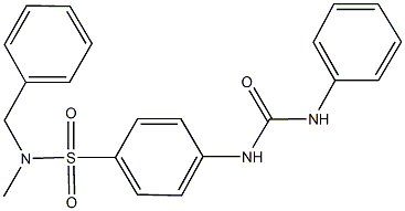 4-[(anilinocarbonyl)amino]-N-benzyl-N-methylbenzenesulfonamide 结构式