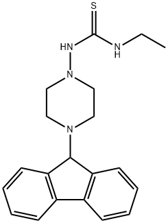 N-ethyl-N'-[4-(9H-fluoren-9-yl)-1-piperazinyl]thiourea 结构式