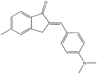 2-[4-(dimethylamino)benzylidene]-5-methyl-1-indanone 结构式