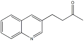 4-(喹啉-3-基)丁烷-2-酮 结构式