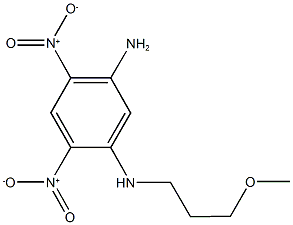 N~1~-(3-methoxypropyl)-4,6-dinitro-1,3-benzenediamine 结构式