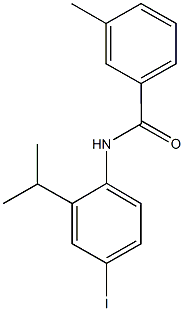 N-(4-iodo-2-isopropylphenyl)-3-methylbenzamide 结构式