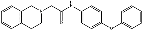 2-(3,4-dihydroisoquinolin-2(1H)-yl)-N-(4-phenoxyphenyl)acetamide 结构式