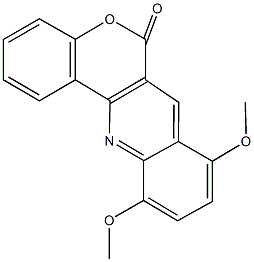 8,11-dimethoxy-6H-chromeno[4,3-b]quinolin-6-one 结构式