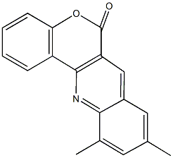 9,11-dimethyl-6H-chromeno[4,3-b]quinolin-6-one 结构式