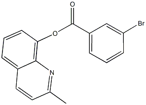 2-methyl-8-quinolinyl 3-bromobenzoate 结构式