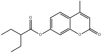 4-methyl-2-oxo-2H-chromen-7-yl 2-ethylbutanoate 结构式