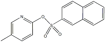 5-methyl-2-pyridinyl 2-naphthalenesulfonate 结构式