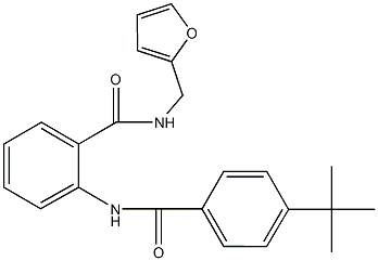 2-[(4-tert-butylbenzoyl)amino]-N-(2-furylmethyl)benzamide 结构式