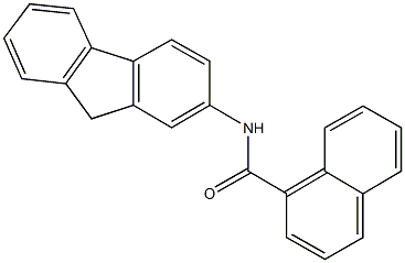 N-(9H-fluoren-2-yl)-1-naphthamide 结构式